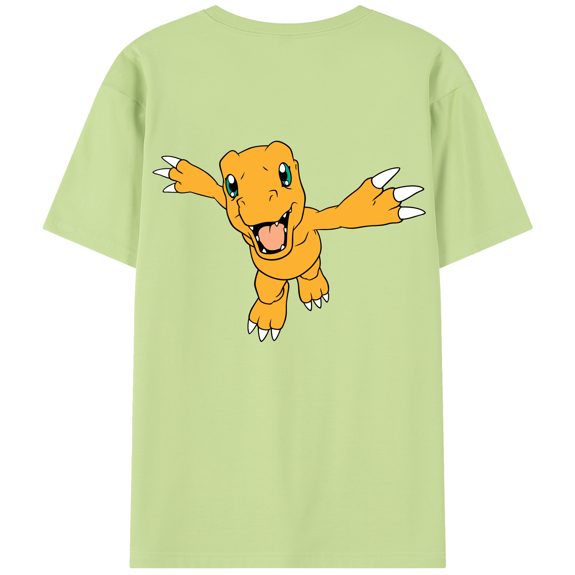 （画像用） Digimon デジタルモンスター/デジモン 綿100％半袖Tシャツ（背面プリント）